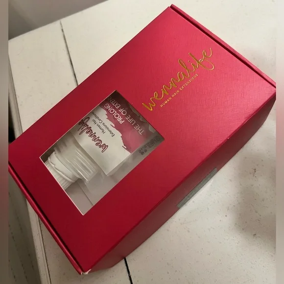 WENNALIFE Real Human Hair Extensions 20 inch Ash Blonde with Platinum highlights - Picture 3 of 9